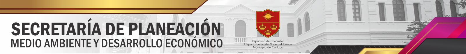 SECRETARÍA DE PLANEACIÓN, MEDIO AMBIENTE Y DESARROLLO ECONÓMICO